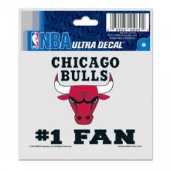 Chicago Bulls #1 Fan - 3x4 Ultra Decal