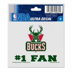 Milwaukee Bucks #1 Fan - 3x4 Ultra Decal