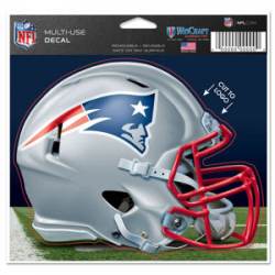 New England Patriots Helmet - 4.5x5.75 Die Cut Ultra Decal