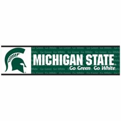 Michigan State University Spartans - 3x12 Bumper Sticker Strip