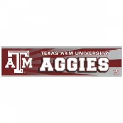 Texas A&M University Aggies - 3x12 Bumper Sticker Strip