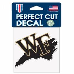 Wake Forest University Demon Deacons Home State North Carolina - 4x4 Die Cut Decal