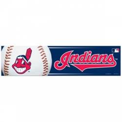 Cleveland Indians - 3x12 Bumper Sticker Strip