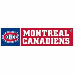 Montreal Canadiens - 3x12 Bumper Sticker Strip