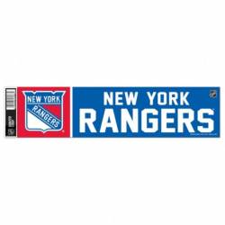 New York Rangers - 3x12 Bumper Sticker Strip