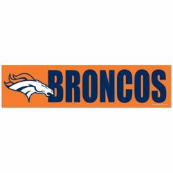Denver Broncos - 3x12 Bumper Sticker Strip