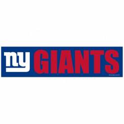 New York Giants - 3x12 Bumper Sticker Strip