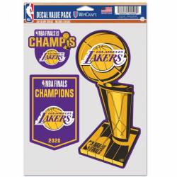 Los Angeles Lakers 2020 NBA Champions - Set Of 3 Sticker Sheet