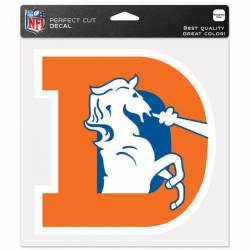 Denver Broncos Retro - 8x8 Full Color Die Cut Decal
