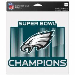 Philadelphia Eagles Super Bowl LII Champions - 8x8 Full Color Die Cut Decal