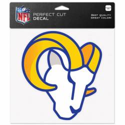 Los Angeles Rams Head 2020 Logo - 8x8 Full Color Die Cut Decal