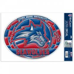 Stony Brook University Seawolves - Stained Glass 11x17 Ultra Decal