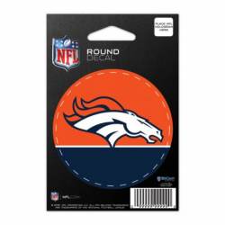 Denver Broncos - 3x3 Round Vinyl Sticker