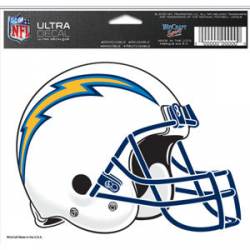 San Diego Chargers Helmet - 5x6 Ultra Decal