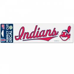 Cleveland Indians Logo - 3x10 Die Cut Decal