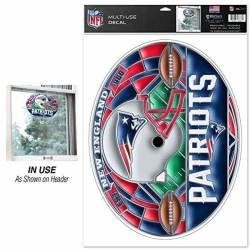 New England Patriots - Stained Glass 11x17 Ultra Decal