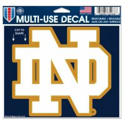 University Of Notre Dame Fighting Irish Logo - 4.5x5.75 Die Cut Ultra Decal