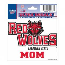 Arkansas State Red Wolves Mom - 3x4 Ultra Decal