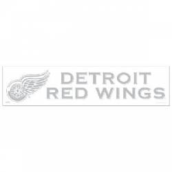 Detroit Red Wings - 4x17 White Die Cut Decal