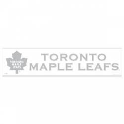 Toronto Maple Leafs - 4x17 White Die Cut Decal