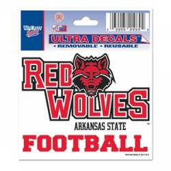 Arkansas State Red Wolves Football - 3x4 Ultra Decal