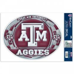 Texas A&M University Aggies - Stained Glass 11x17 Ultra Decal