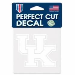 University Of Kentucky Wildcats - 4x4 White Die Cut Decal