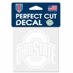 Ohio State University Buckeyes - 4x4 White Die Cut Decal