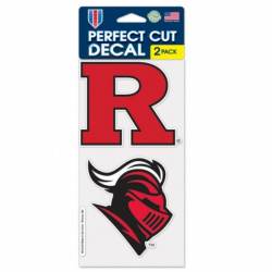 Rutgers University Scarlet Knights Logo - Set of Two 4x4 Die Cut Decals