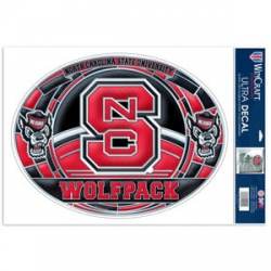 North Carolina State University Wolfpack - Stained Glass 11x17 Ultra Decal