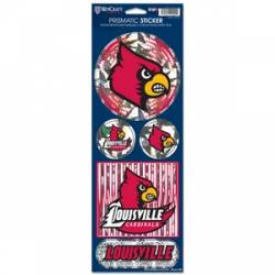 University Of Louisville Cardinals - Prismatic Decal Set