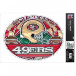 San Francisco 49ers - Stained Glass 11x17 Ultra Decal