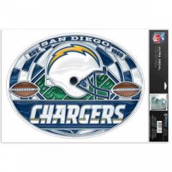San Diego Chargers - Stained Glass 11x17 Ultra Decal