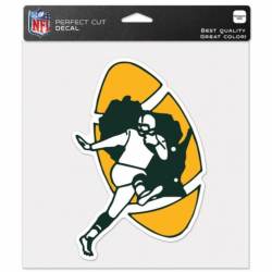 Green Bay Packers Retro Logo - 8x8 Full Color Die Cut Decal