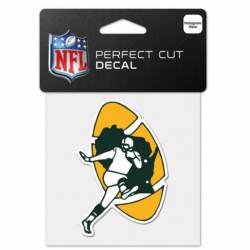 Green Bay Packers Retro Logo - 4x4 Die Cut Decal