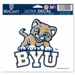 Brigham Young University Cougars BYU Mascot - 5x6 Ultra Decal