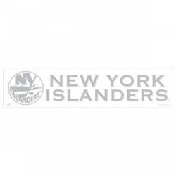 New York Islanders - 4x17 White Die Cut Decal