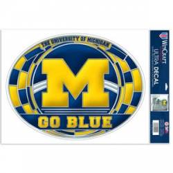 University Of Michigan Wolverines - Stained Glass 11x17 Ultra Decal