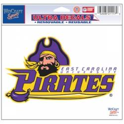 East Carolina University Pirates Script Logo - 5x6 Ultra Decal