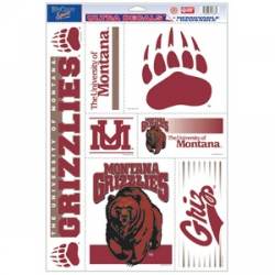 University Of Montana Grizzlies - Set of 5 Ultra Decals