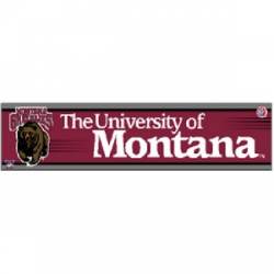 University Of Montana Grizzlies - 3x12 Bumper Sticker Strip