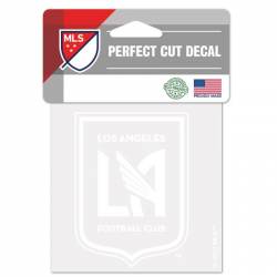 Los Angeles FC Football Club - 4x4 White Die Cut Decal