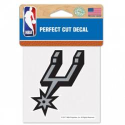 San Antonio Spurs Alternate Logo - 4x4 Die Cut Decal