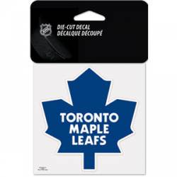 Toronto Maple Leafs 1987-2015 Logo - 4x4 Die Cut Decal
