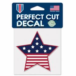 USA Red White & Blue Star - 4x4 Die Cut Decal