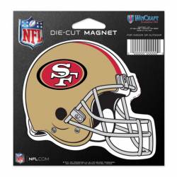 San Francisco 49ers Helmet - 4.5" Die Cut Logo Magnet