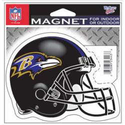 Baltimore Ravens Helmet - 4x4 Die Cut Magnet