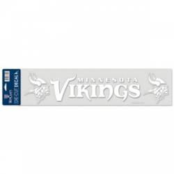 Minnesota Vikings - 4x16 White Die Cut Decal