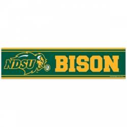 North Dakota State University Bison - 3x12 Bumper Sticker Strip