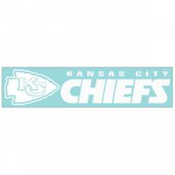 Kansas City Chiefs - 4x17 White Die Cut Decal